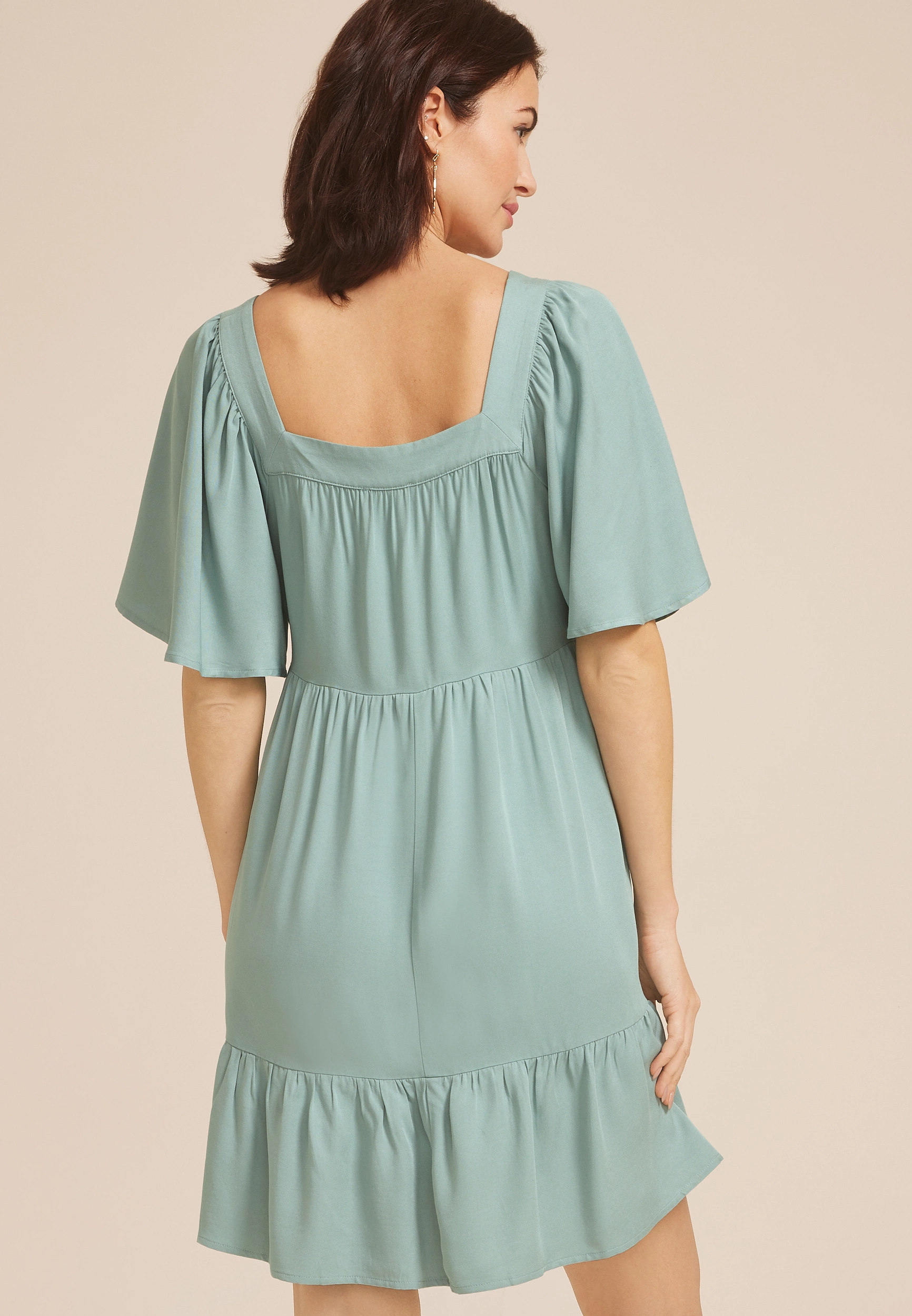 Flutter Sleeve Babydoll Dress 11 Flutter Sleeve Babydoll Dress