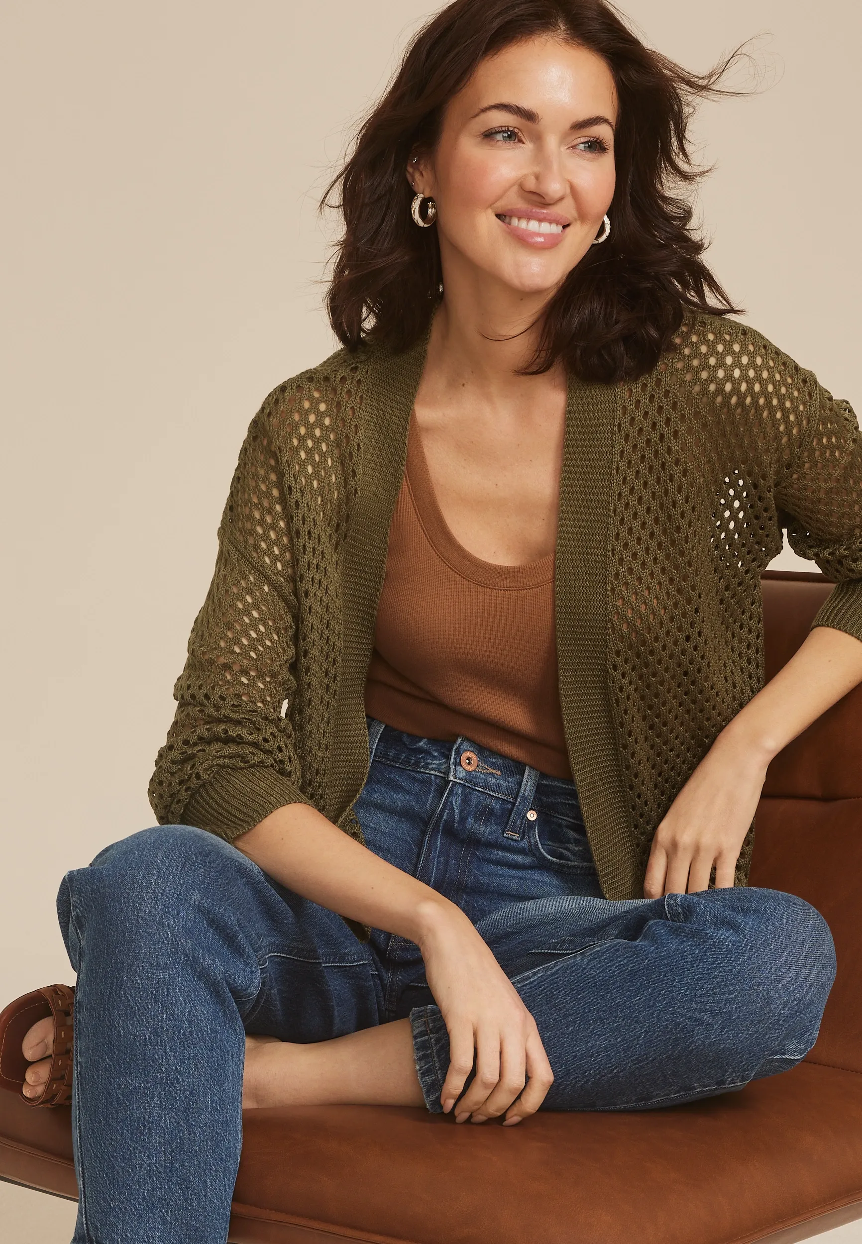 Mesh Open Front Cardigan 12 Mesh Open Front Cardigan