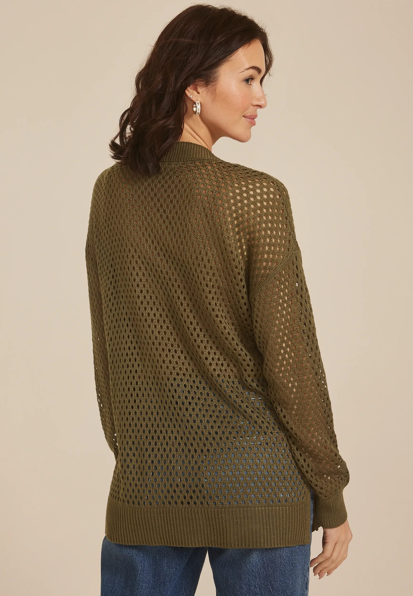 Mesh Open Front Cardigan 11 Mesh Open Front Cardigan