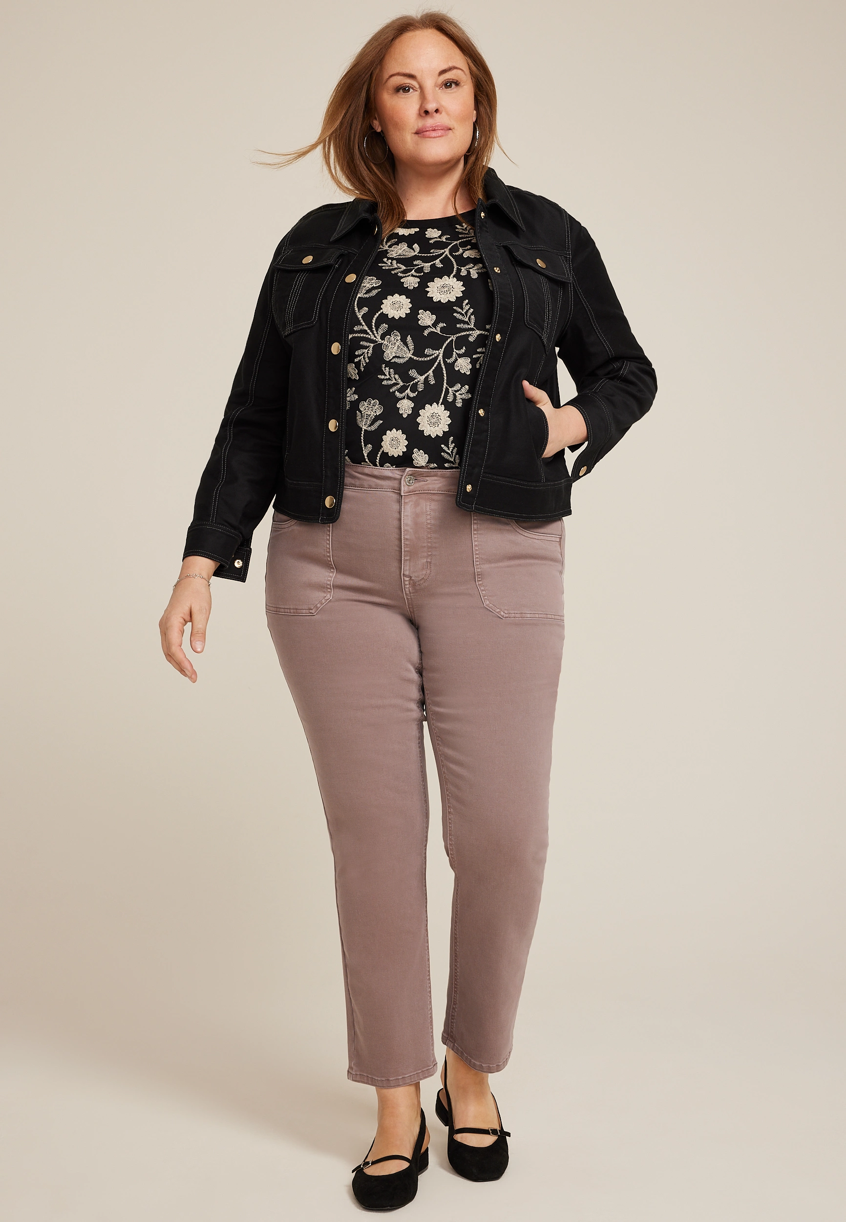 Plus Size m jeans by maurices鈩?Slim Straight Ankle High Rise Jean 12 Plus Size m jeans by maurices鈩?Slim Straight Ankle High Rise Jean