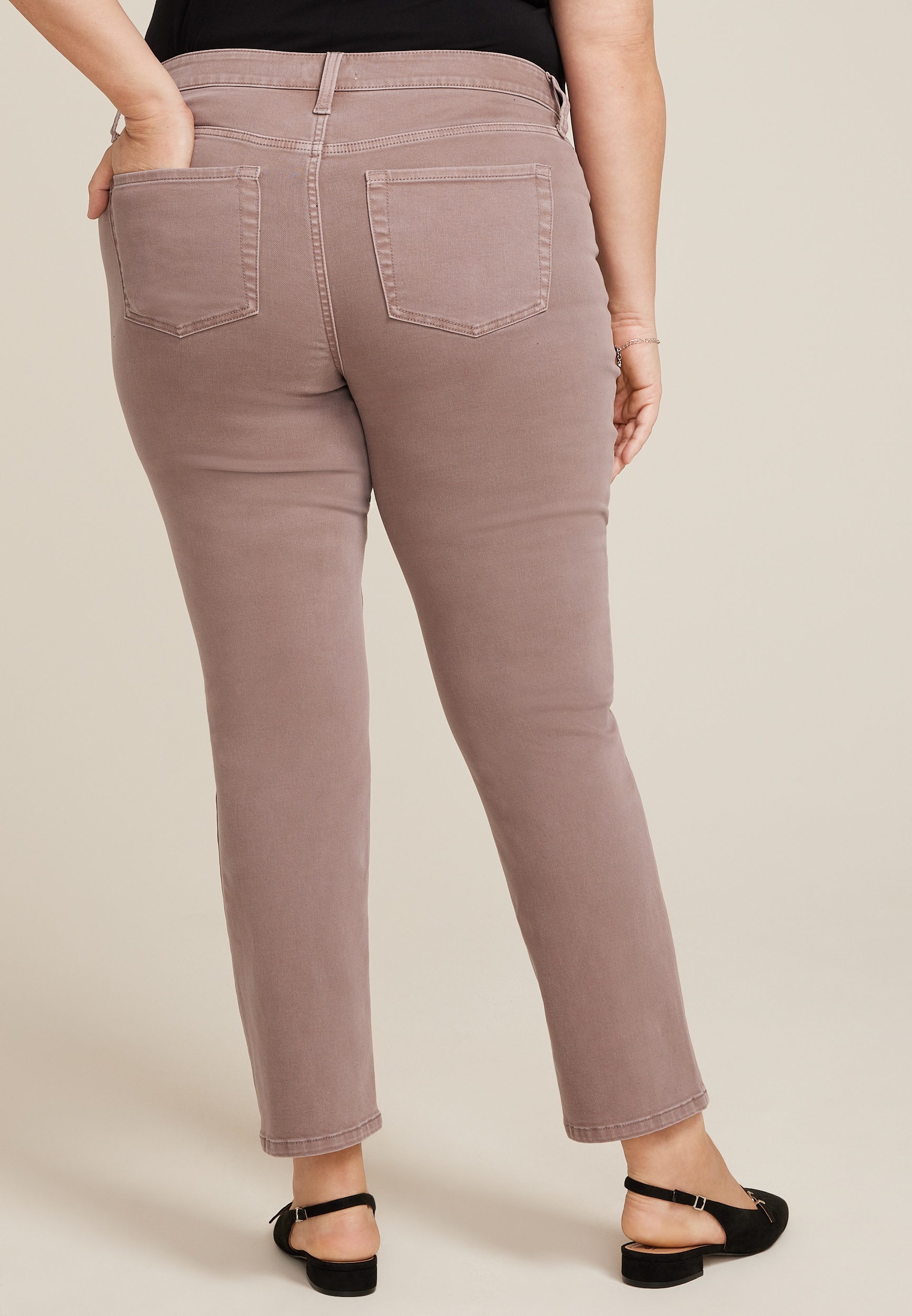 Plus Size m jeans by maurices鈩?Slim Straight Ankle High Rise Jean 11 Plus Size m jeans by maurices鈩?Slim Straight Ankle High Rise Jean
