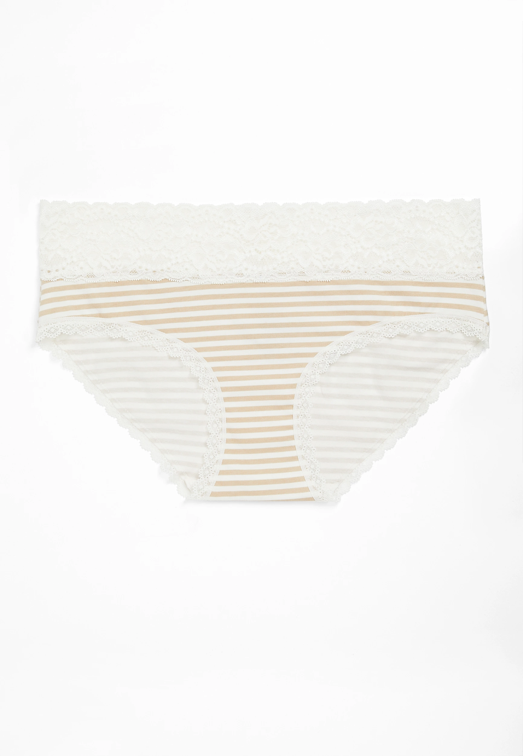 Simply Comfy Neutral Stripe Cotton Hipster Panty 1 Simply Comfy Neutral Stripe Cotton Hipster Panty