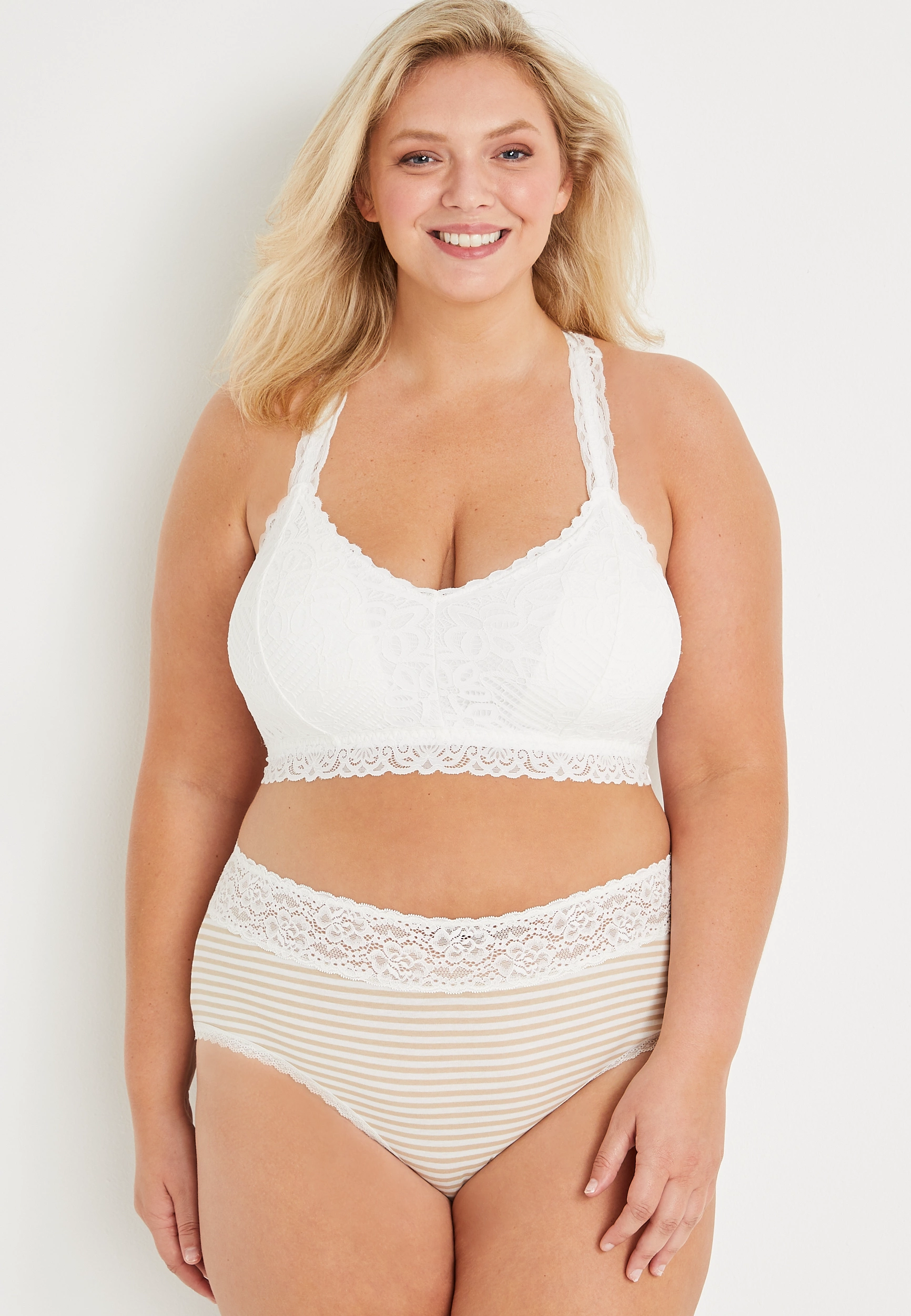 Simply Comfy Neutral Stripe Cotton Hipster Panty 6 Simply Comfy Neutral Stripe Cotton Hipster Panty
