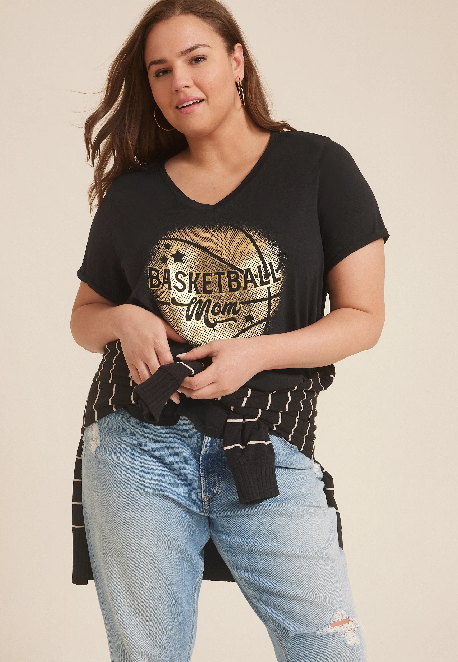 Plus Size Basketball Mom Classic Fit Graphic Tee 13 Plus Size Basketball Mom Classic Fit Graphic Tee