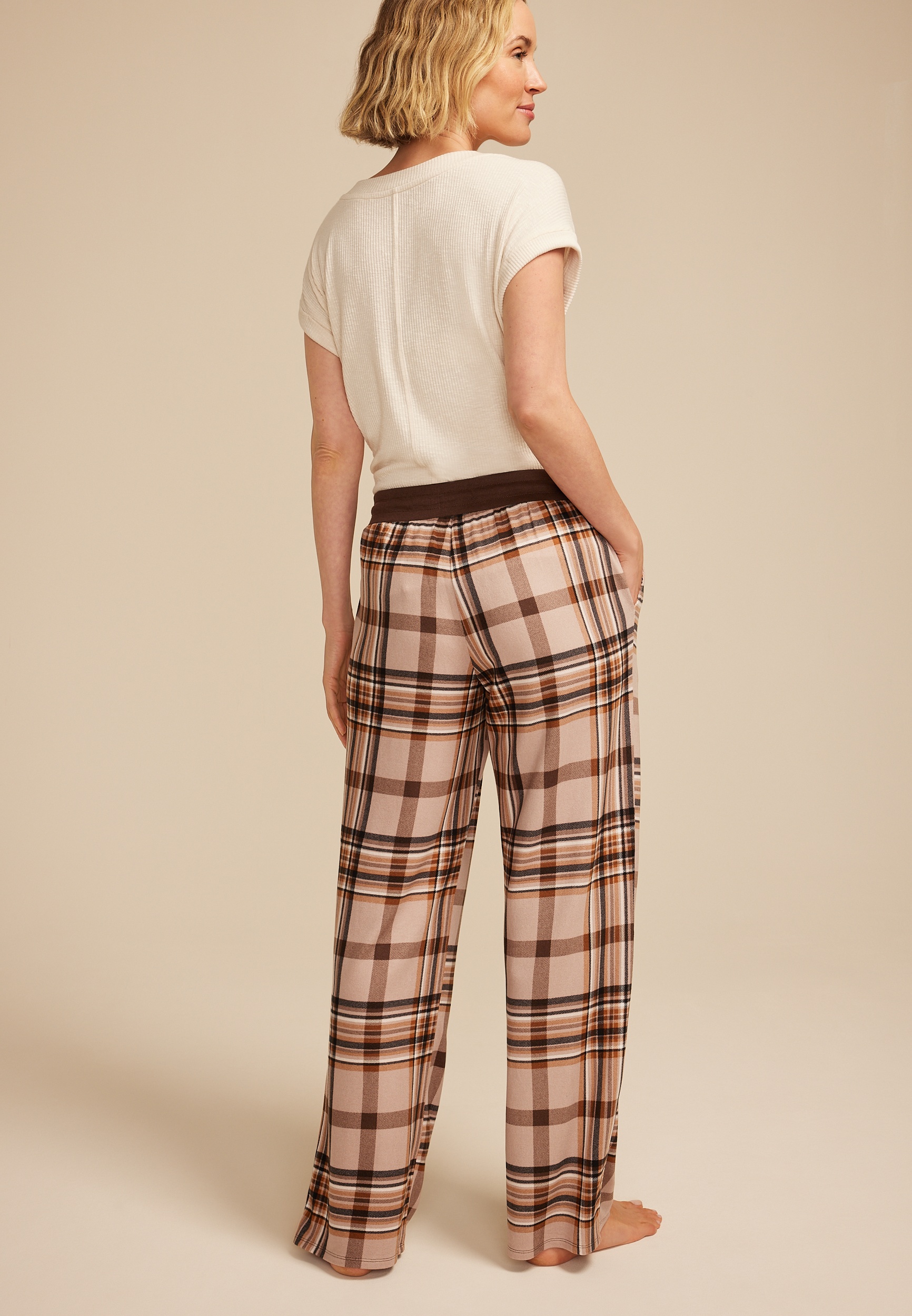 Plaid Wide Leg Pajama Pants 11 Plaid Wide Leg Pajama Pants