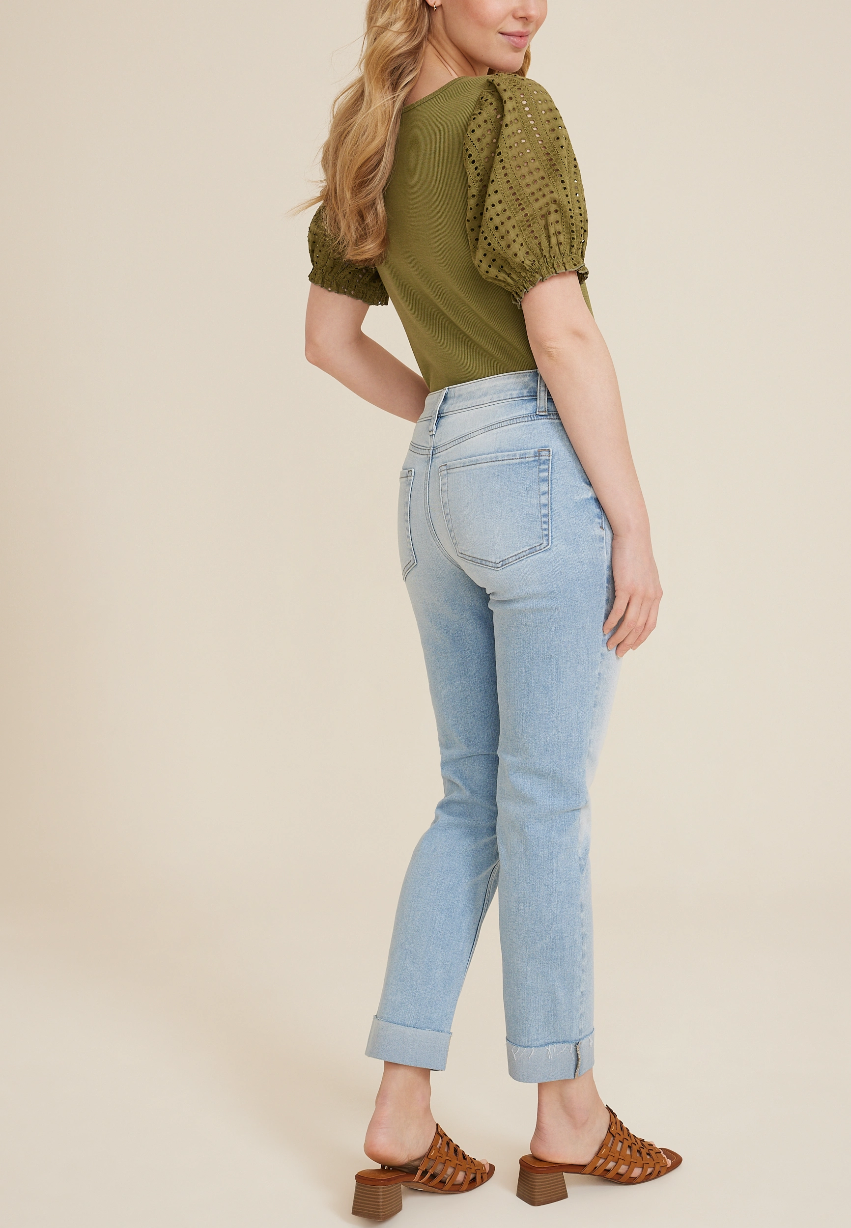 m jeans by maurices鈩?Light Mid Rise Slim Straight Ankle Jean 9 m jeans by maurices鈩?Light Mid Rise Slim Straight Ankle Jean