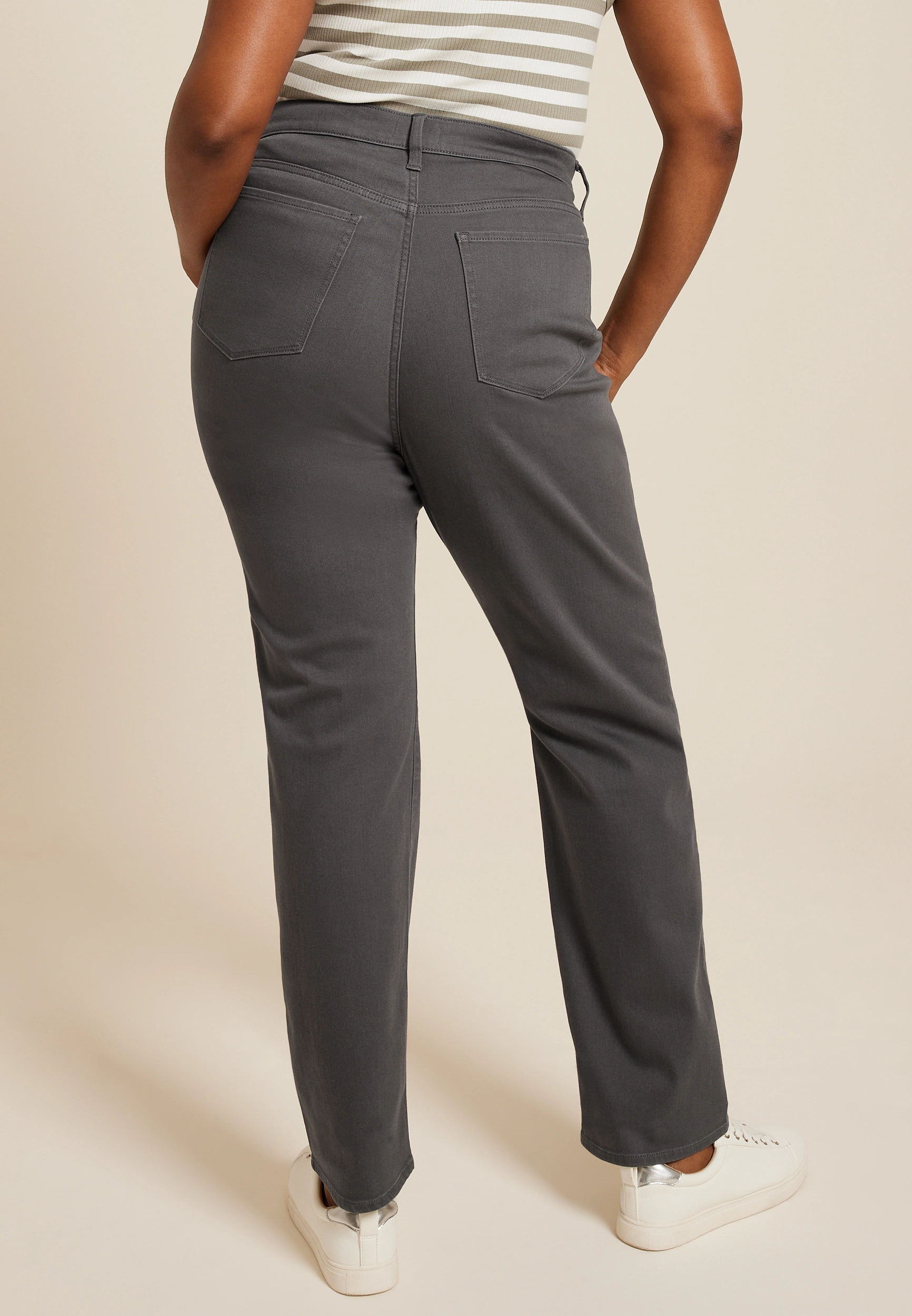 Plus Size m jeans by maurices鈩?Color High Rise Sculpt Straight Jean 11 Plus Size m jeans by maurices鈩?Color High Rise Sculpt Straight Jean