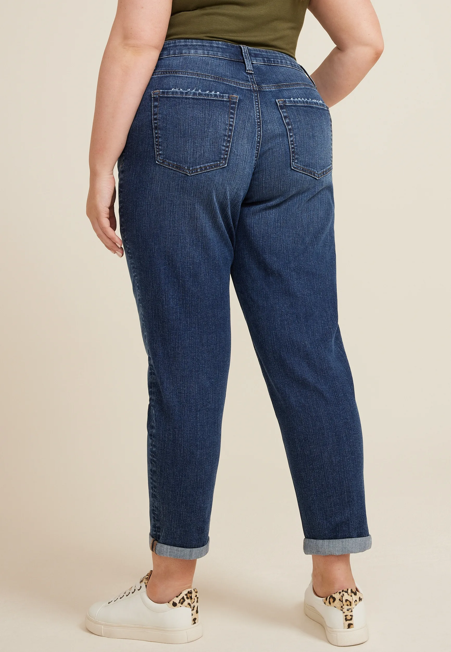 Plus Size m jeans by maurices鈩?Classic High Rise Dark Taper Jean 11 Plus Size m jeans by maurices鈩?Classic High Rise Dark Taper Jean