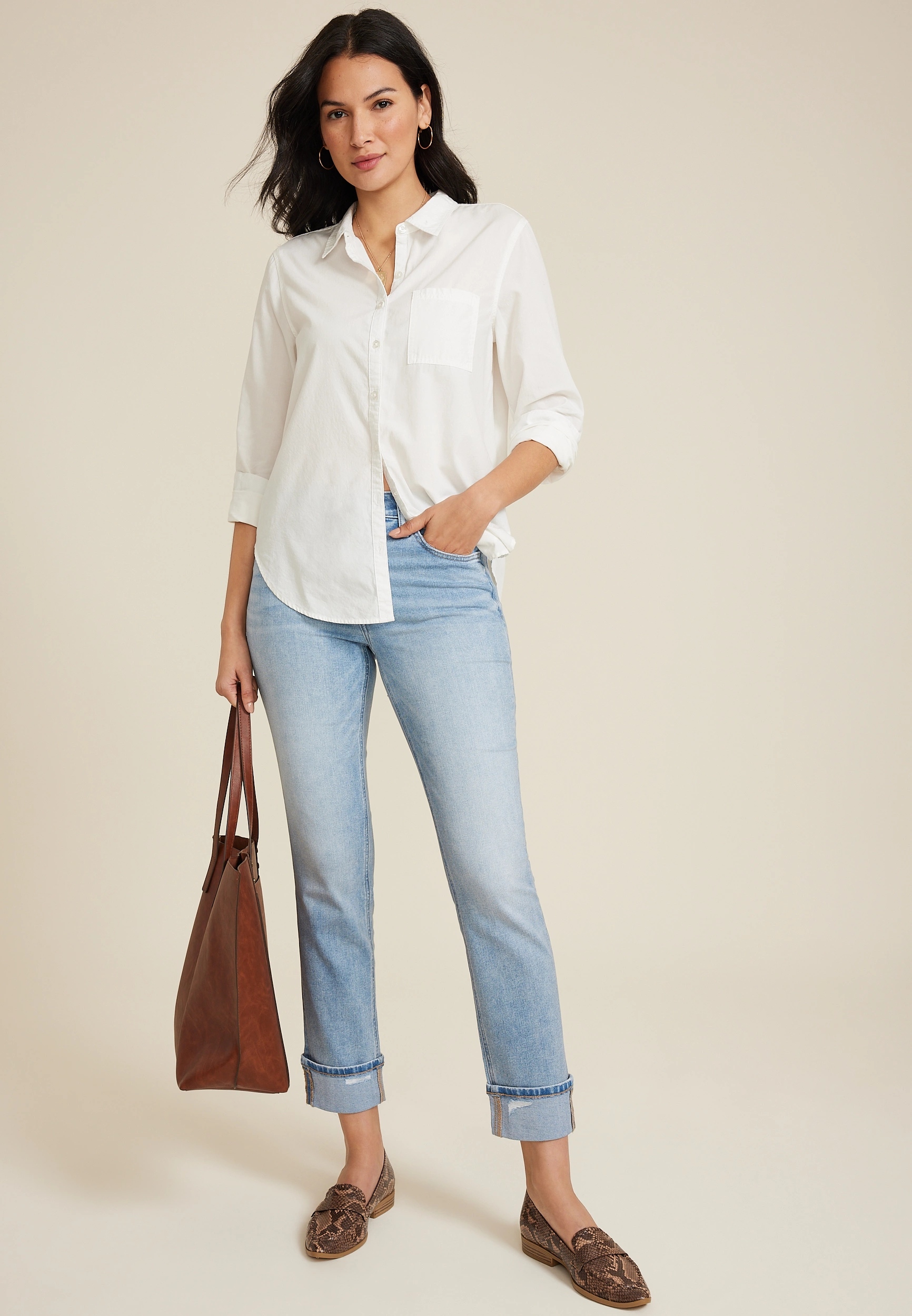 m jeans by maurices鈩?Cuffed High Rise Slim Straight Ankle Jean 12 m jeans by maurices鈩?Cuffed High Rise Slim Straight Ankle Jean
