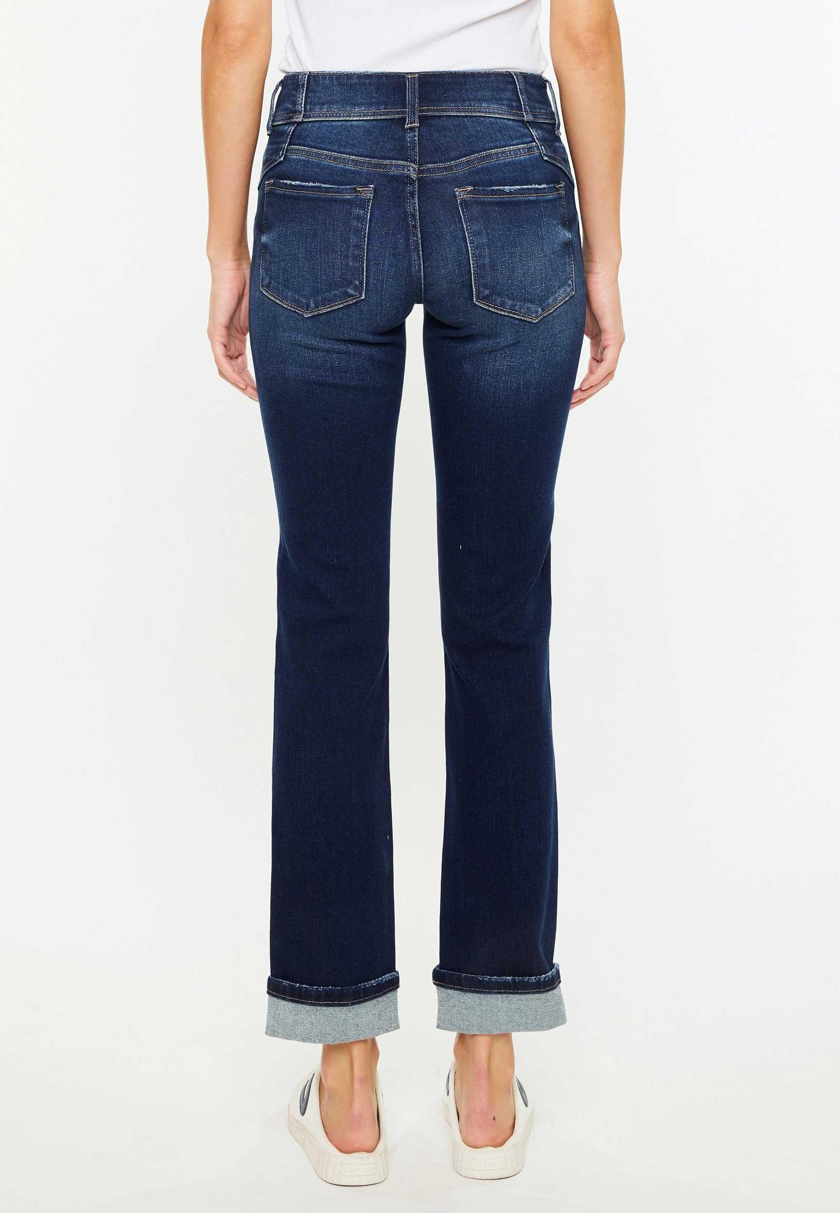 KanCan鈩?Mid Rise Open Ripped Cuff Hem Straight Ankle Jean 15 KanCan鈩?Mid Rise Open Ripped Cuff Hem Straight Ankle Jean