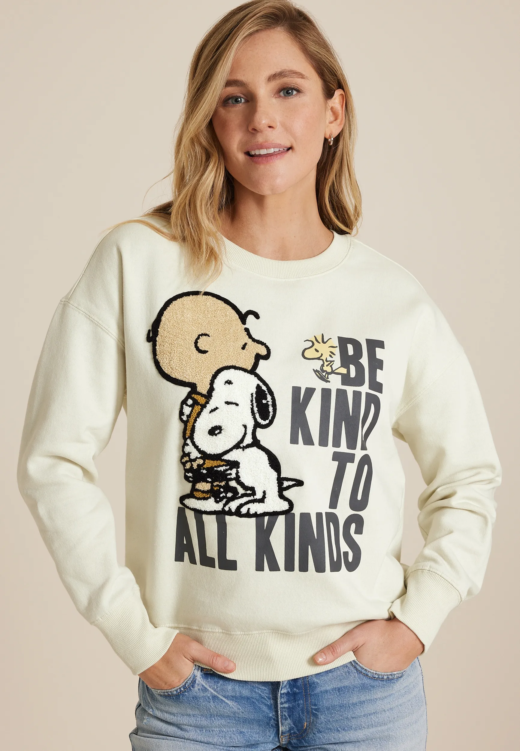 Be Kind To All Kinds Relaxed Fit Sweatshirt 1 Be Kind To All Kinds Relaxed Fit Sweatshirt