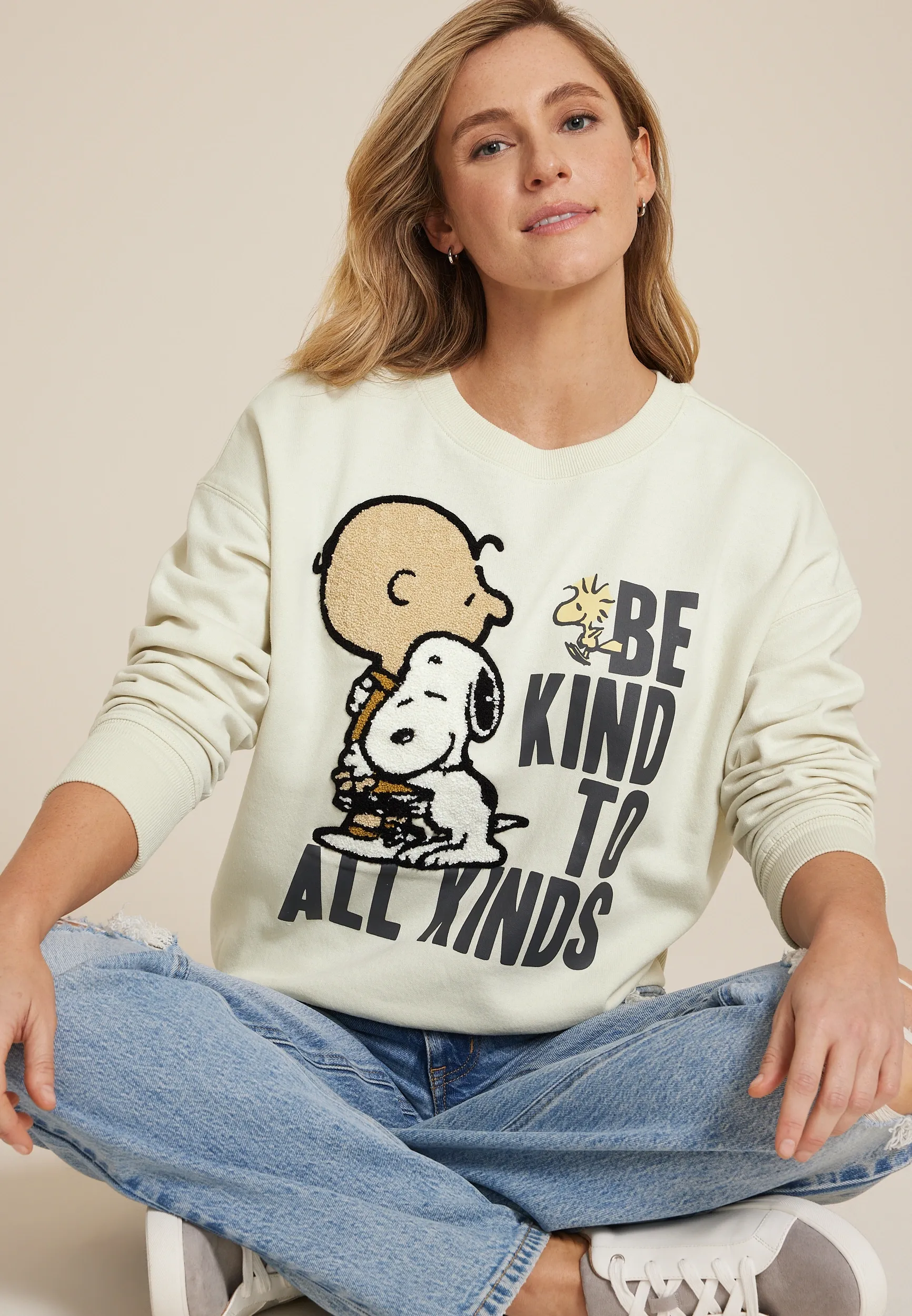 Be Kind To All Kinds Relaxed Fit Sweatshirt 14 Be Kind To All Kinds Relaxed Fit Sweatshirt