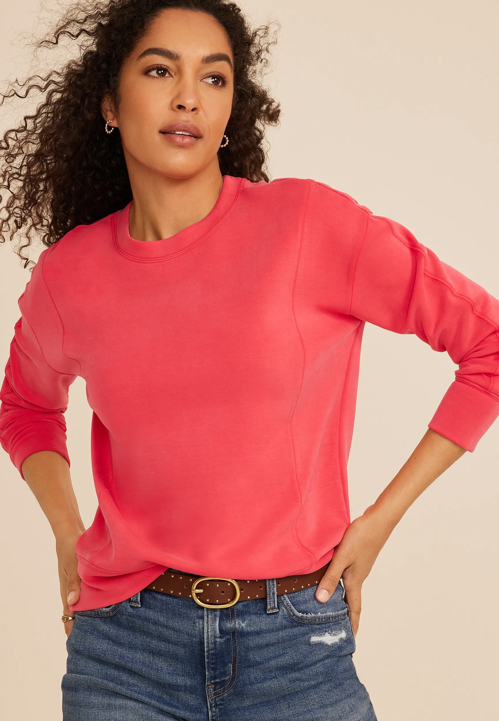 Cloud Scuba Knit Crew Neck Sweatshirt 1 Cloud Scuba Knit Crew Neck Sweatshirt